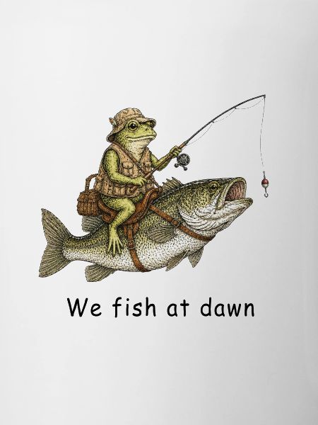 We Fish at Dawn Frog Angler