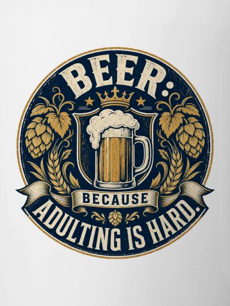 Funny Beer Saying | Adulthood is hard