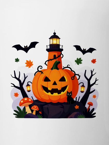 Jack O Lantern Lighthouse Night