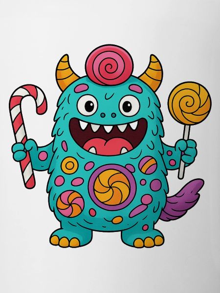 Niedliches Suessigkeiten Monster