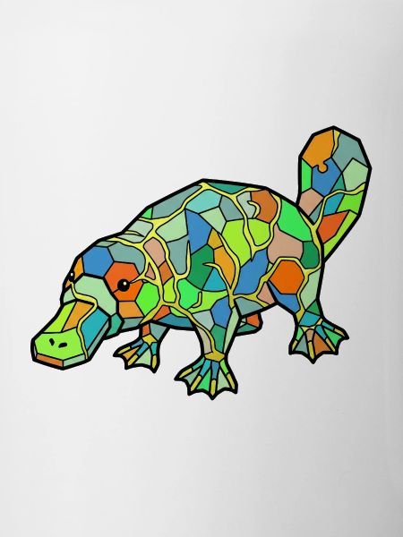 Mosaic Platypus Rainbow Style