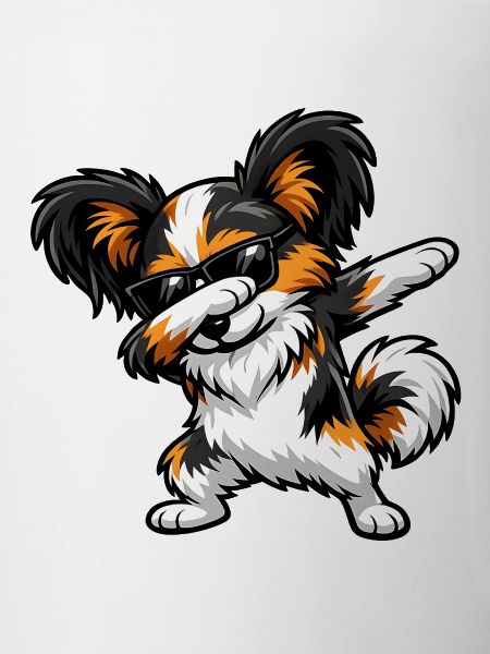 Dabbing Papillon in Comic Style