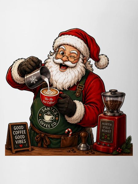 Santa christmas coffeeshop