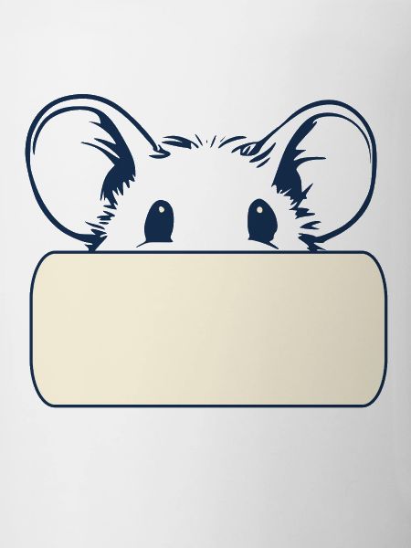 Souris pour étiquette de nom