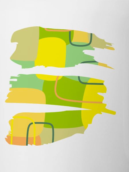 Casual Kunst - abstraktes Farb-Form Design