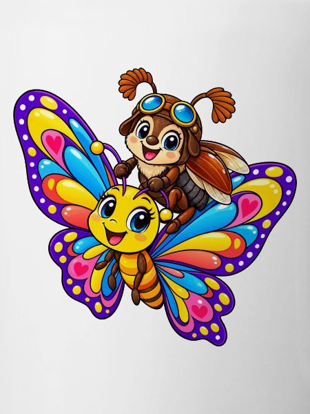 Schmetterling und Maikäfer