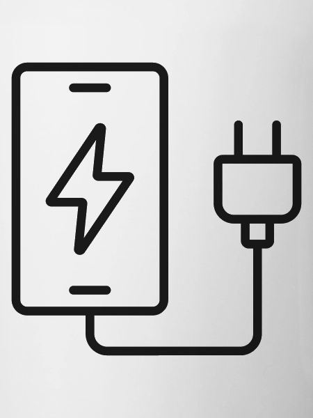 Smartphone-Ladeleitung-Symbol