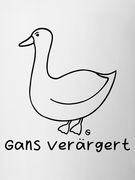 Gans verärgert