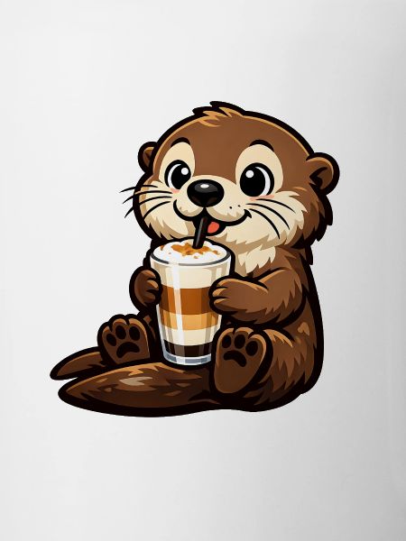 Seeotter mit Latte Macchiato