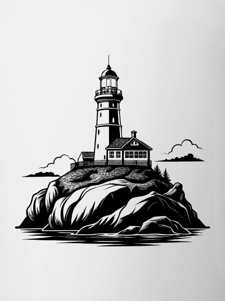 Leuchtturm auf dem Felsen