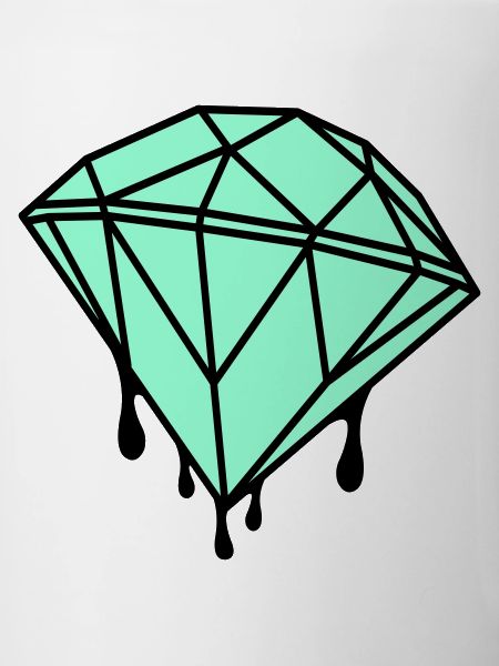 Geometrischer Mint-Diamant