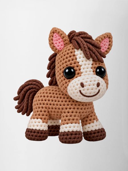 Häkelpferd Kuschelpony