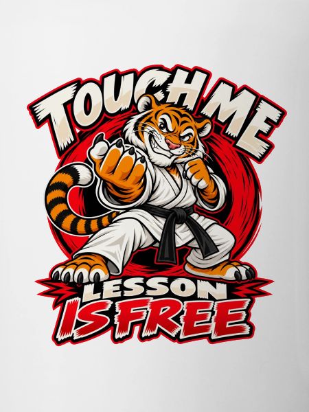 Karate-Tiger – freche Kampfansage im Comicstil