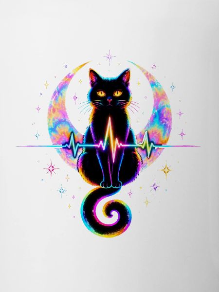 Minimalist Cat Heartbeat