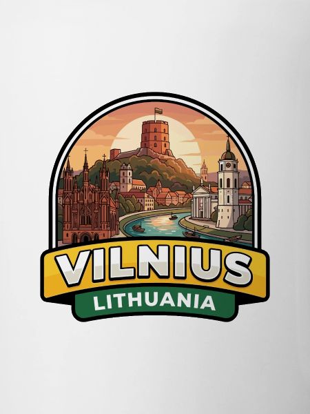 Vilnius Litauen Reiseabzeichen Gediminas Turm