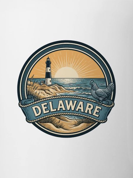 Delaware Cape Henlopen Retro-Reiseabzeichen