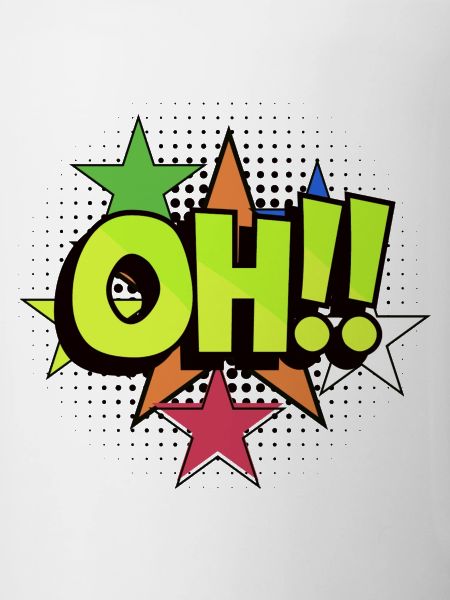 OH Pop Art Burst Neon Stars