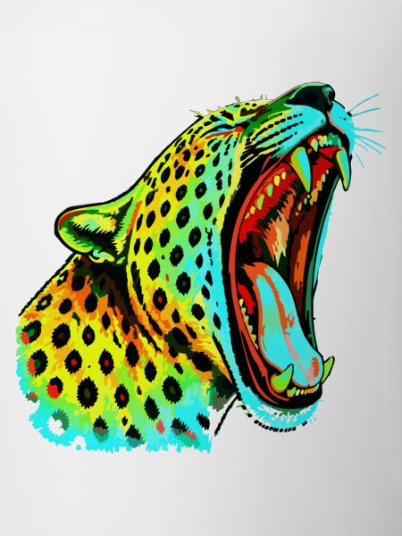 Brüllender Psychodelischer Neonleopard