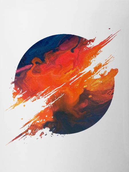 Aurora Ember Abstract Splash