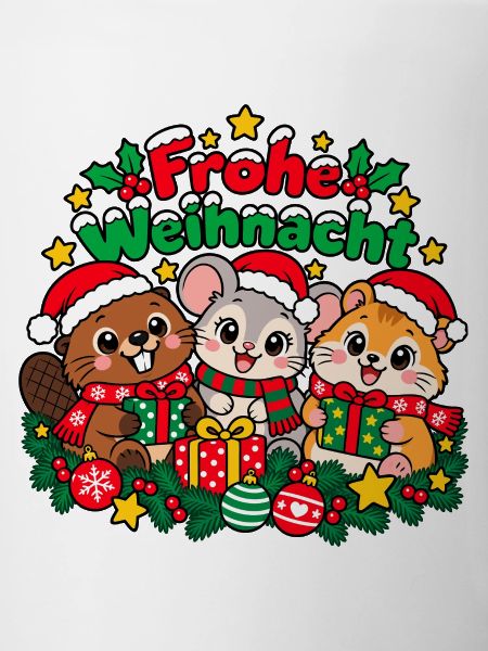 Frohe Weihnachten – Tiertrio