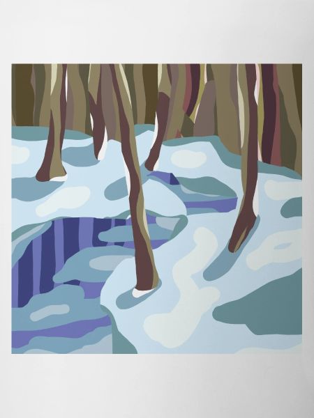 Pastell-Stil Winterwald