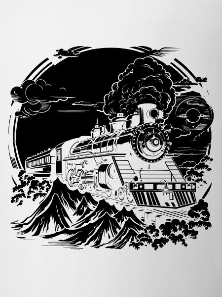 Eisenbahn Zeichnung