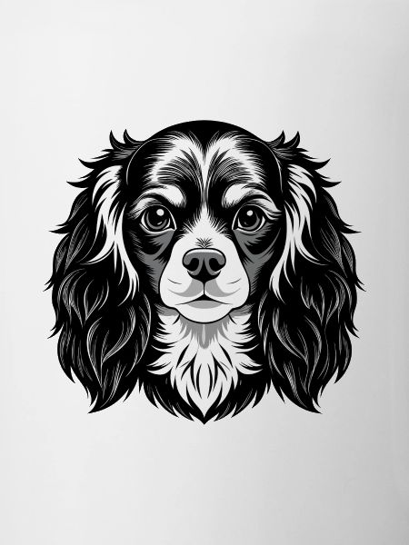 King Charles Spaniel Hundekopf