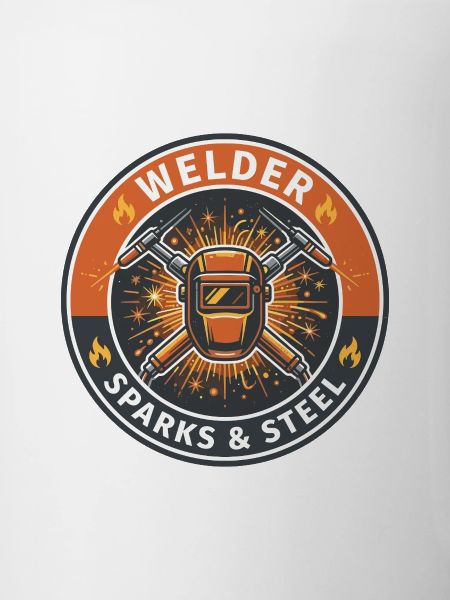Schweißerfunken und Stahlhelm-Abzeichen-Geschenk