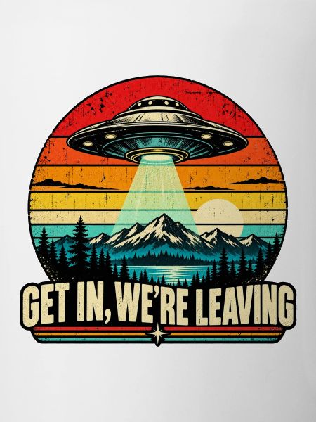 UFO Sunset Retro Tee