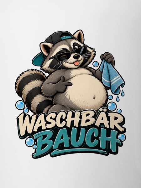 Waschbär Bauch Cartoon