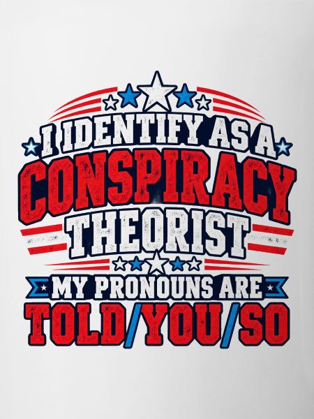 Verschwörungspronomen Satire Tee