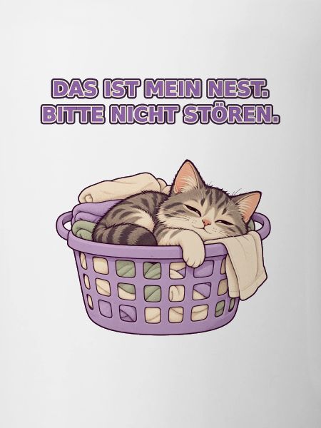 Wäschekorb-Katze