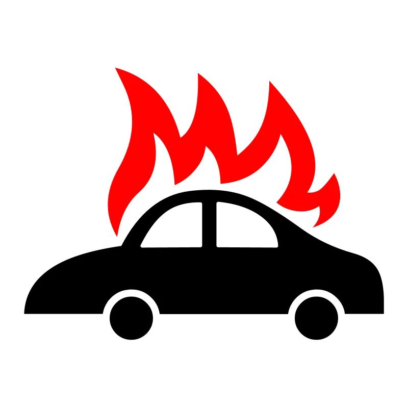 burning car