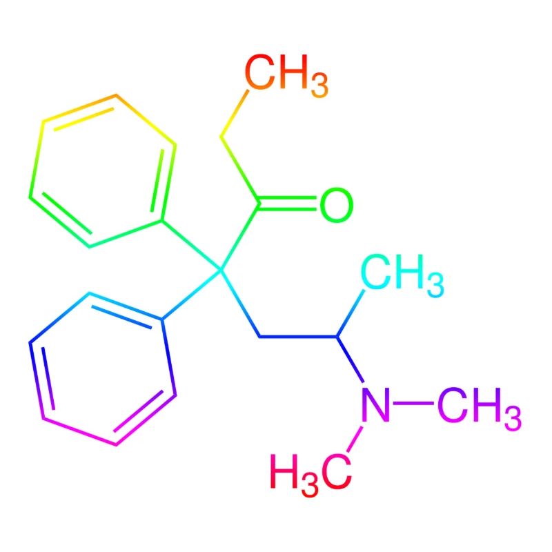 Methadone structural formula