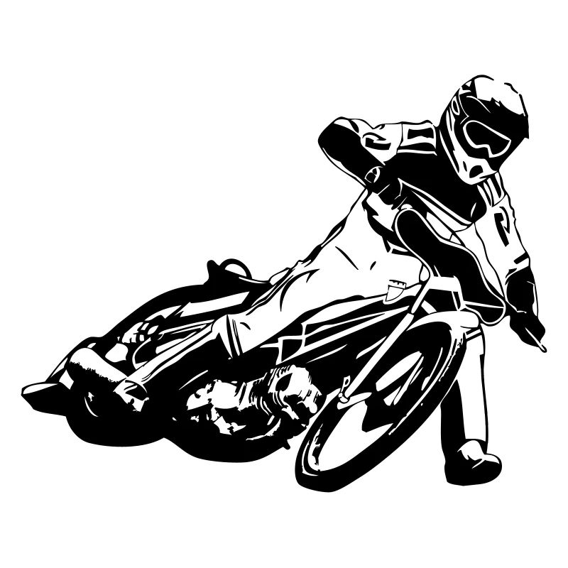 Coureur moto speedway