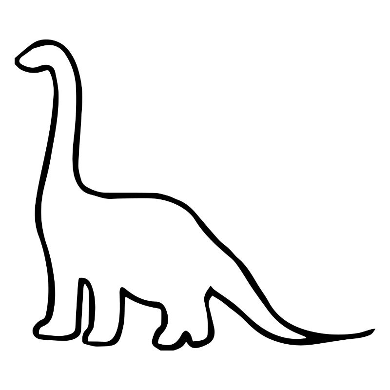 Dino Umriss Diplodocus Geschenk Idee