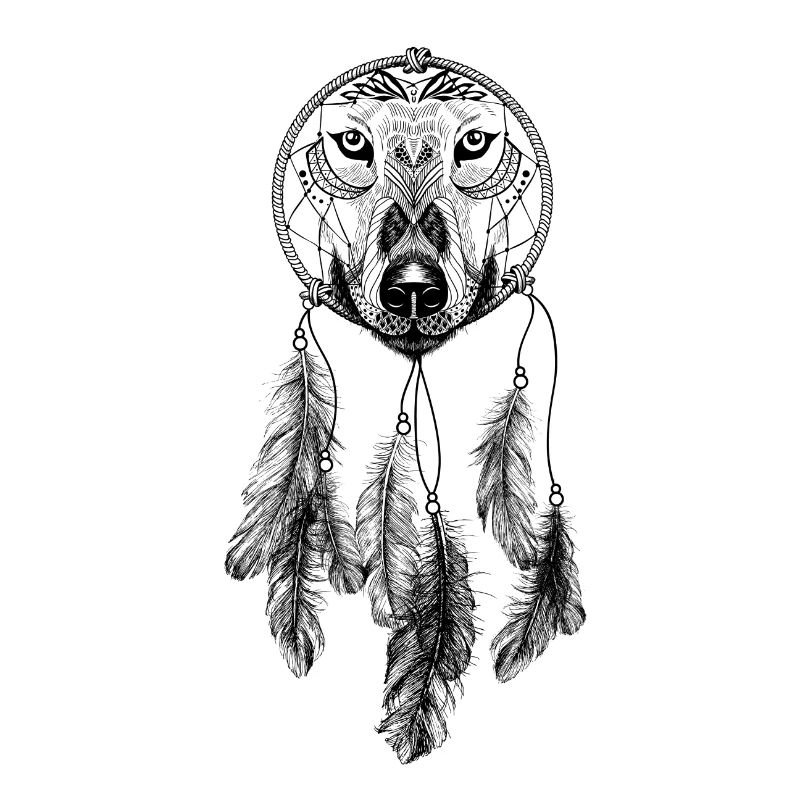 Loup attrape-rêves