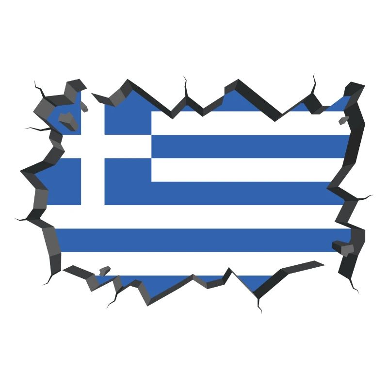 Greece Flag Hellas Flag Athens Crete Kos