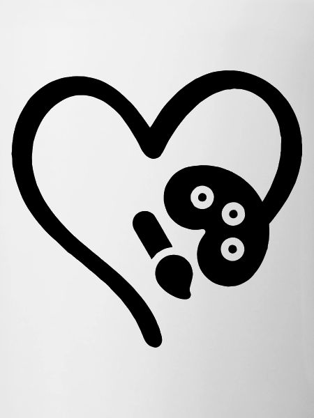 Painter Heart Art Lovers