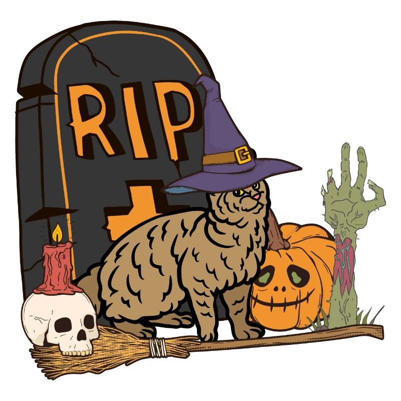 Cute and creepy Pixiebob Cat Halloween