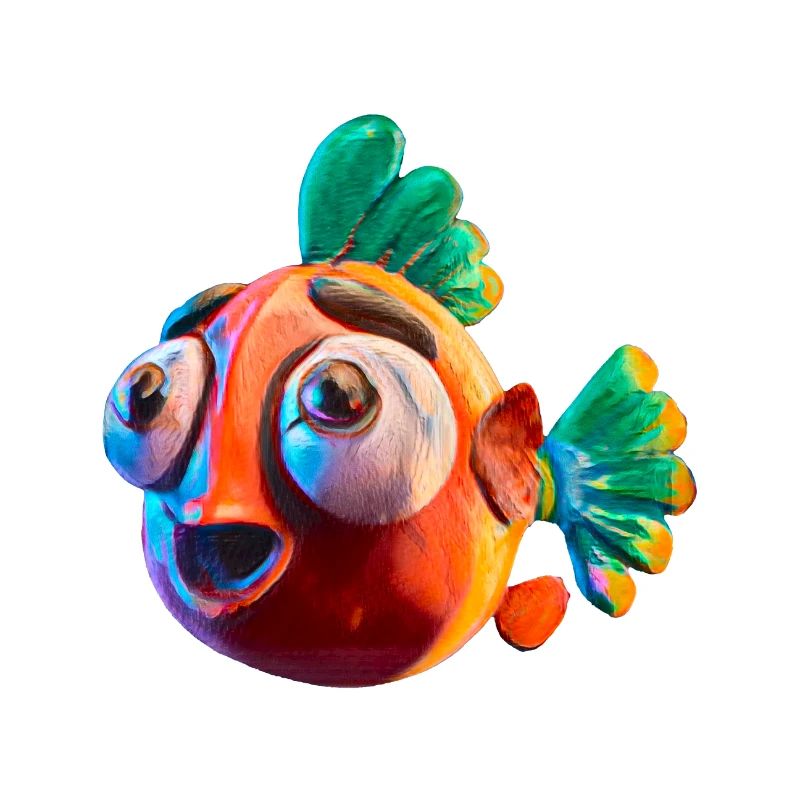 Poisson rouge choquant