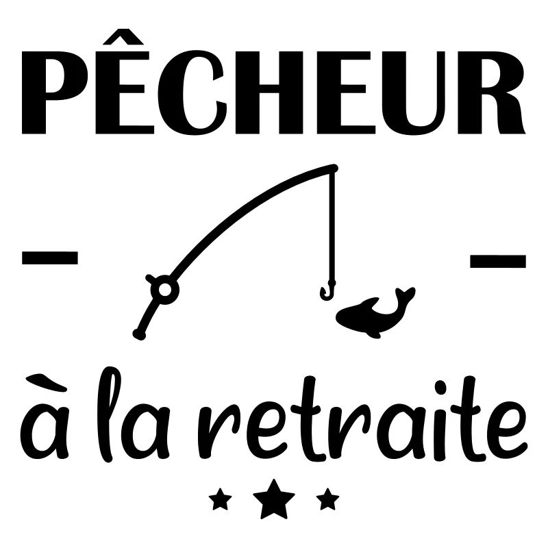 Pêcheur à la retraite, cadeau retraité