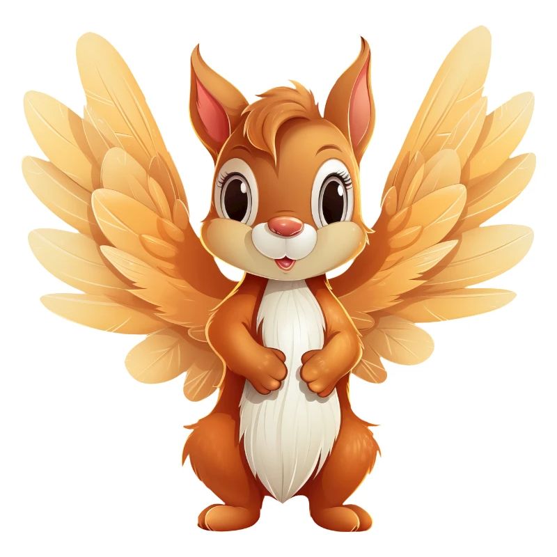 Squirrel Angel - Conception d’animaux célestes