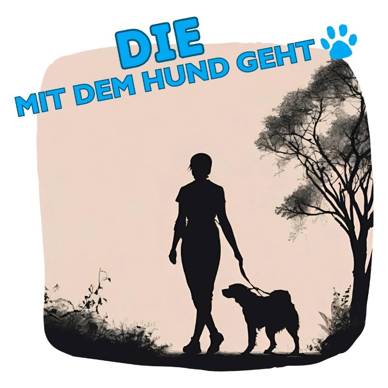 Die mit dem Hund geht