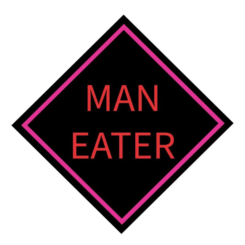 Menschenfresser-Warnschild