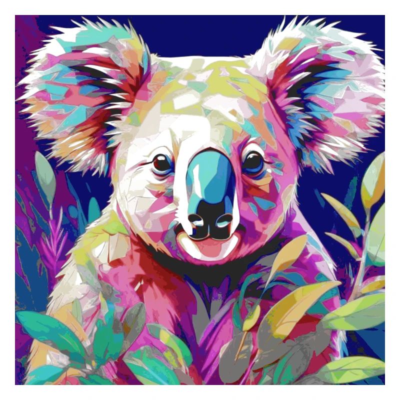 Koala, koala bear, illustration, colorful
