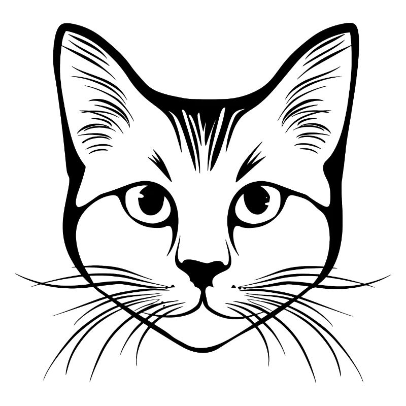 Chat, Motif De Chat, Visage De Chat