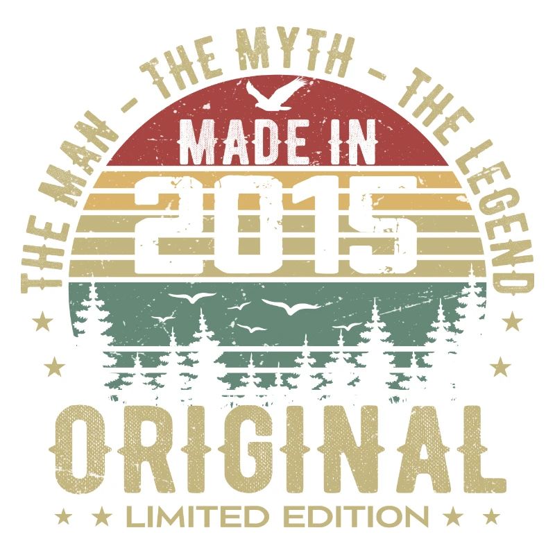 Original 2015 Retro 2015 Geburtstagsgeschenk 2015