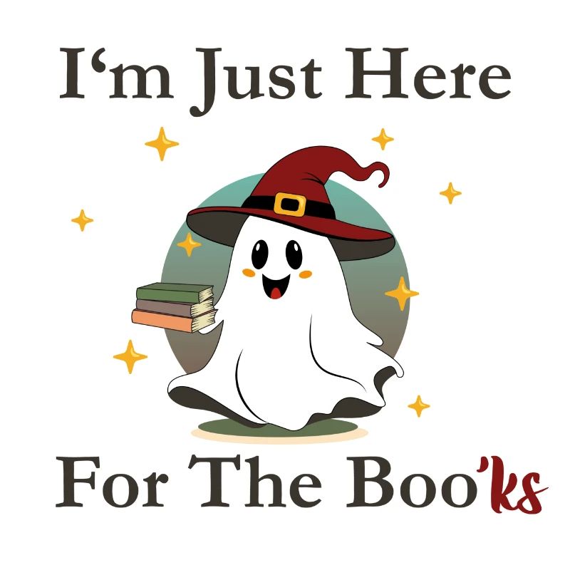 Halloweengeist mit Bücher