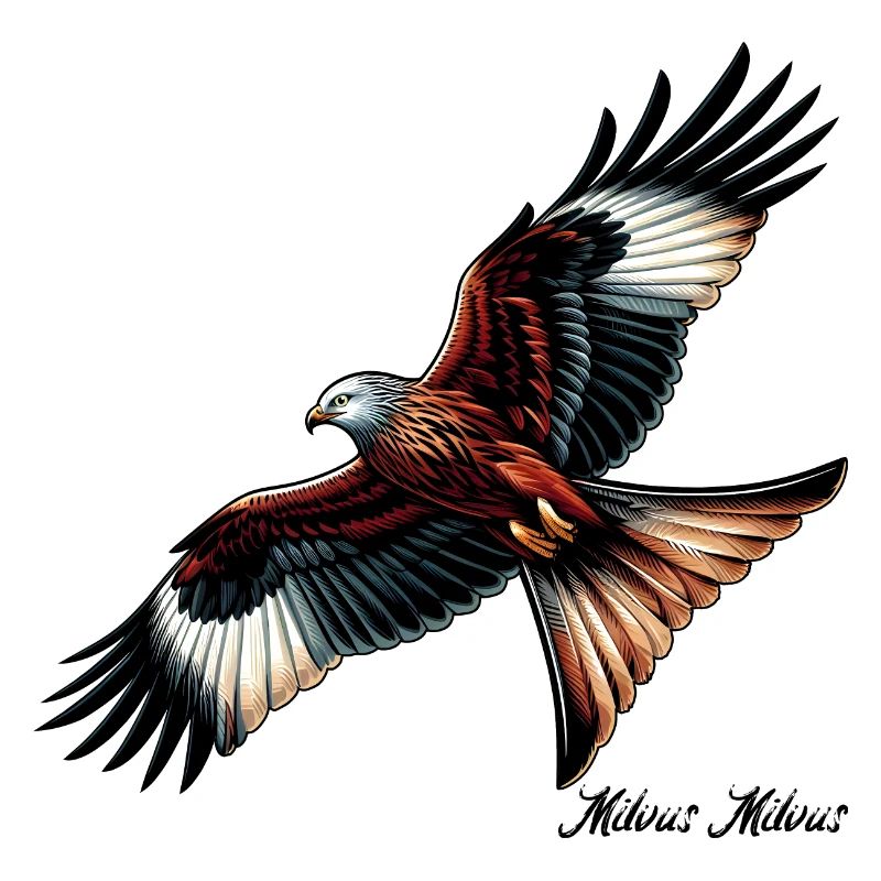 Rotmilan Greifvogel Milvus Milvus